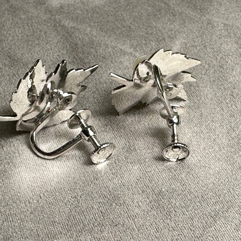 Mikimoto Silver Earrings - Picture 3 of 6